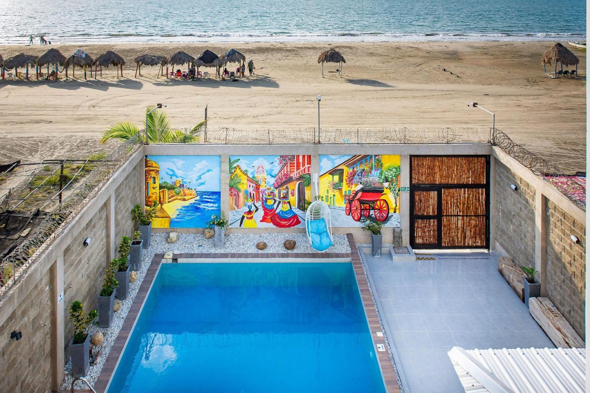 Amazing Beach House 13Br W/Pool & Staff Cartagena ภายนอก รูปภาพ
